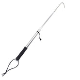 Telescopic fishing gaff with stainless steel spear hook extended